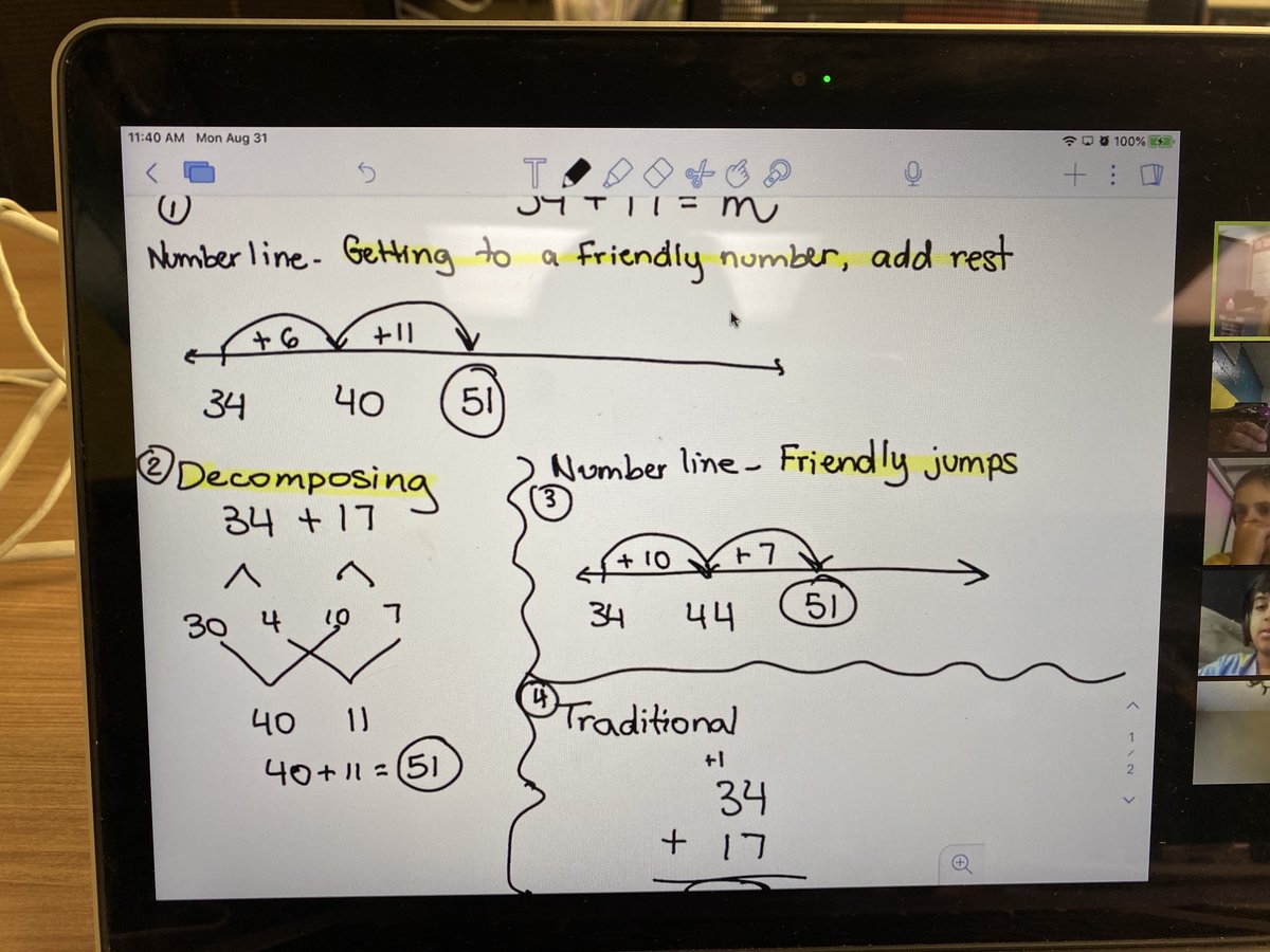How awesome are these addition strategies?  Great thinking Mrs. Souza's class! #inspire96