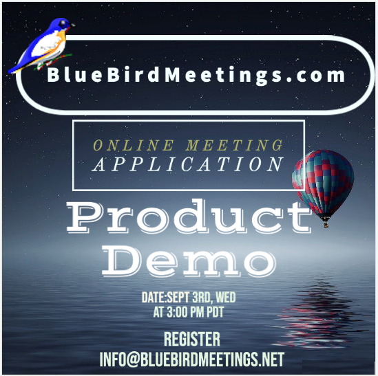 Host your meetings free at bluebirdmeetings.com
#startups #smallbiz #smallbusiness #enterprise #bigdata #analytics #AI #designthiking #education #healthcare #classof2020