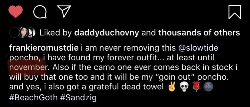 And I know this sounds trivial but I’d like to draw your attention to Frank saying he won’t be changing his outfit, aka doing anything of importance, till November at least.