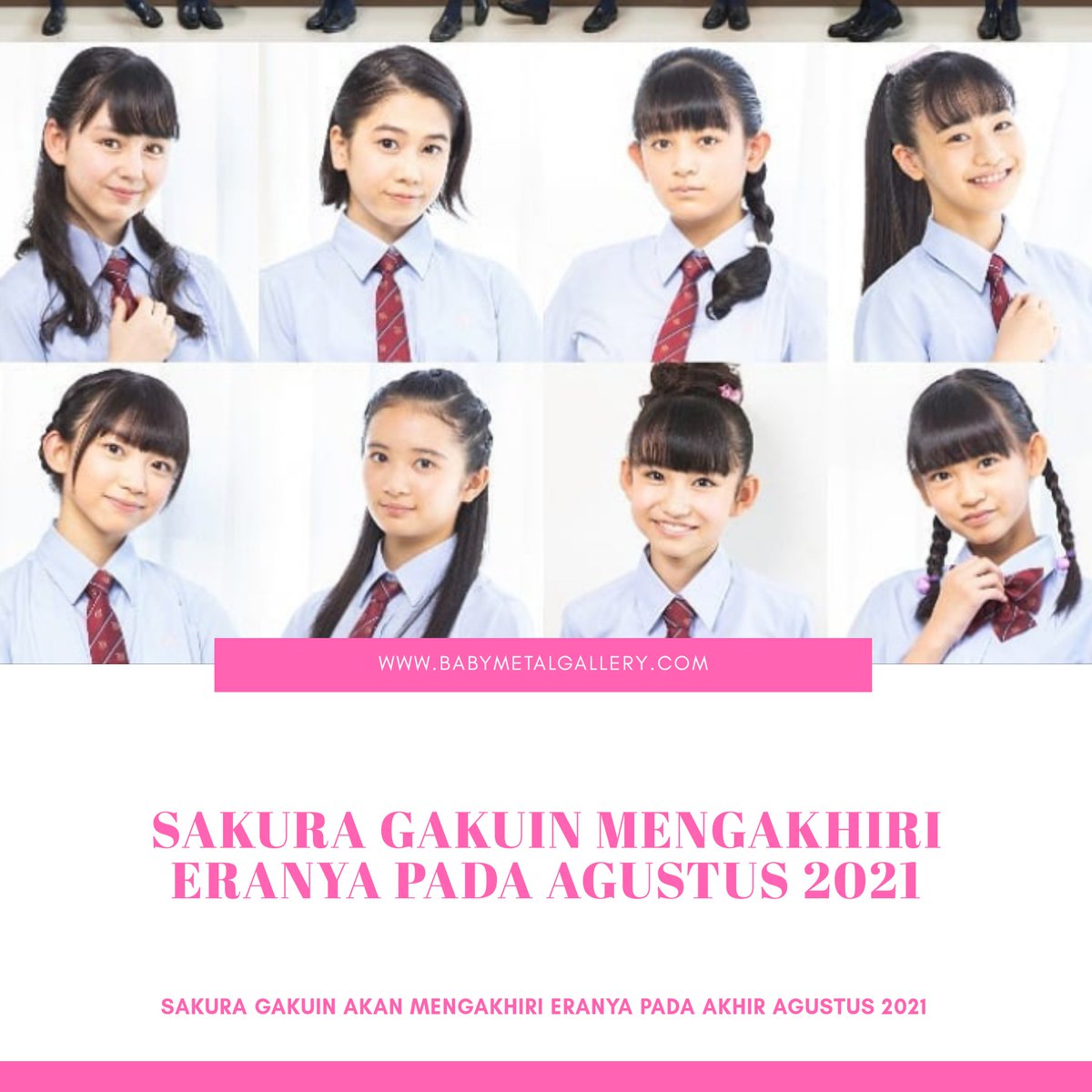 さくら学院 Gallery Bahasa Indonesia Language Sakura Gakuin The 10th Anniversary Of The Activity Begins Its Activities At The End Of August 21 活動10周年のさくら学院 21年8月末をもって活動に幕 Read More T Co Wa5sydlfw6