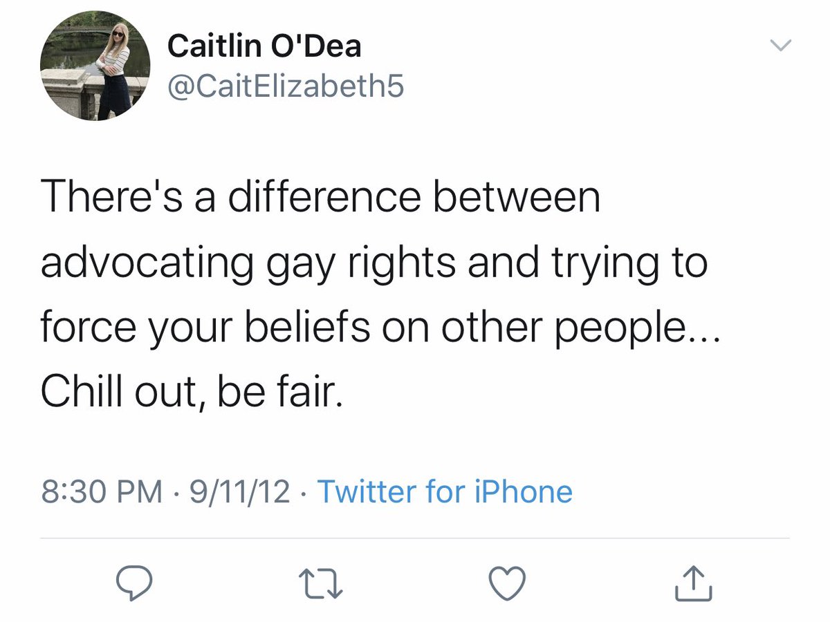 Kelly Loeffler’s press secretary, Caitlin O’Dea tweeted that gay rights advocates need to “chill out, be fair” and not “force your beliefs on other people.”