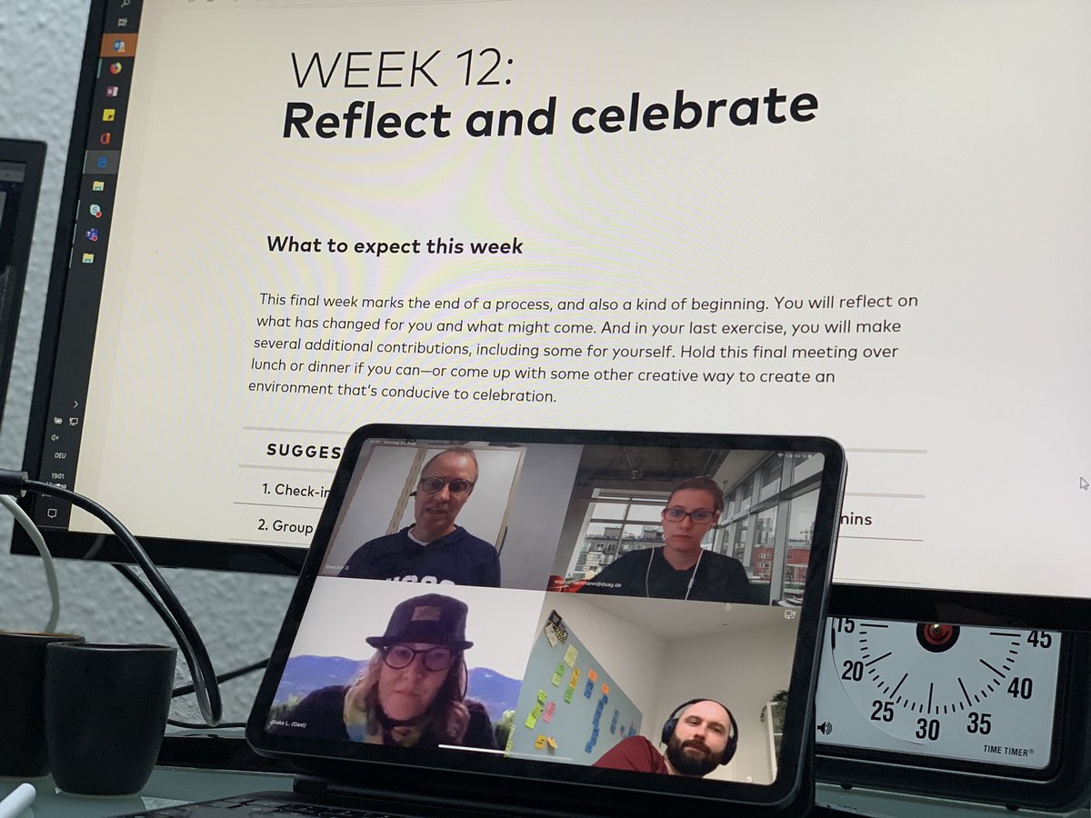 lukizzl's tweet image. We just finished our #WorkingOutLoud Circle! Hello @johnstepper 😉 #WOL
Another great journey comes to an end and it opened doors to countless possibilities 🌱
Thank you @RiekeLie @boecker_dennis @SoieHartmann &amp; Florian for supporting me towards my #LearningMap goal 🎯