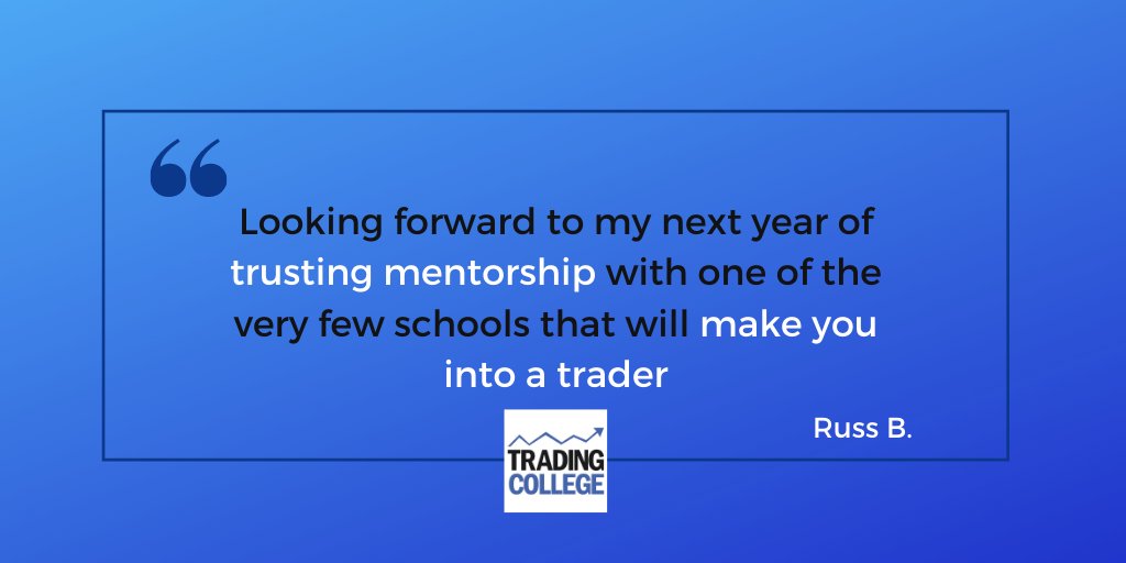 TradingCollege's tweet image. Mentorship has many benefits when you are learning to trade, as our long-standing student Russ testified on his recent Facebook review 😊. 
Take a further look at what mentorship with us means: bit.ly/2QwX8vX
#secondcareer #retirementplanning #learntotradeonline