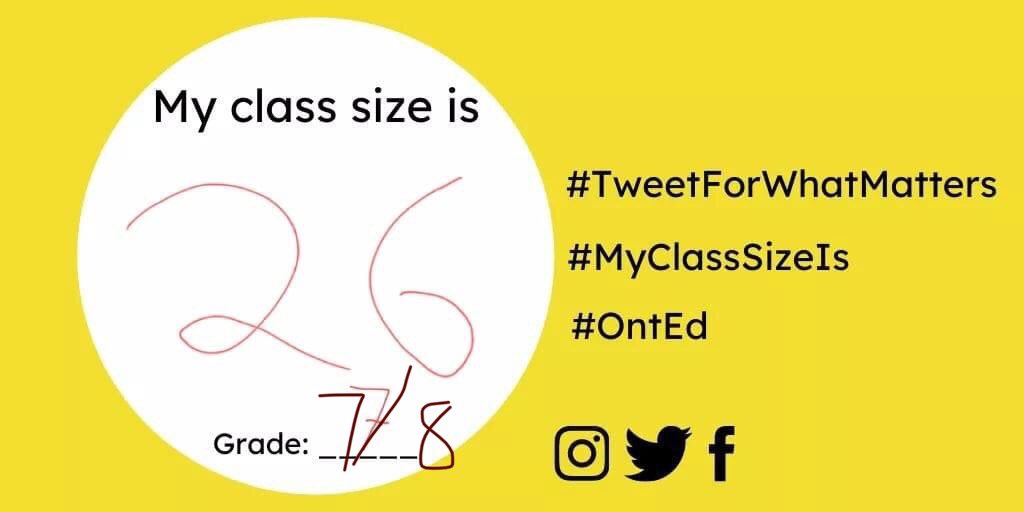 on_teacher_lady's tweet image. #myclasssizeis 26 #onted