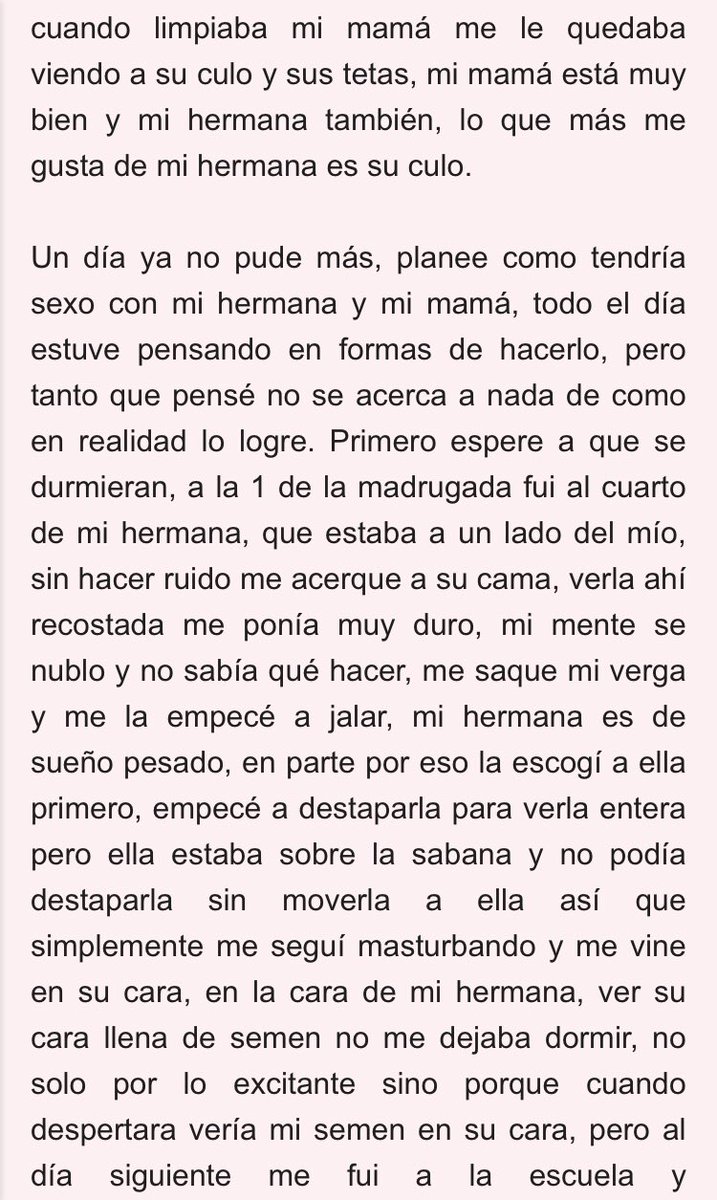 RelatosErotixxx's tweet photo. Historia incestuosa 1er Parte https://t.co/CwsMEJSL9d