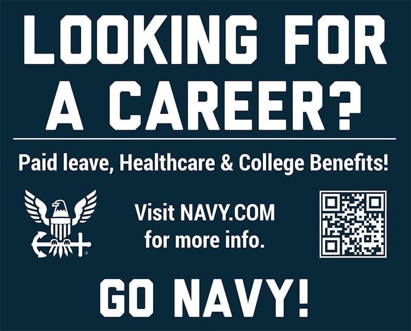 To join our #NavyTeam or to find out more info on the many career possibilities, give us a call at 614-636-2893, message us on Facebook or send us an email to BUPERS_CLBO_marketing@navy.mil
#NavySailor #NavyRecruiter #ForgedByTheSea #NavyLife #NavyJobs