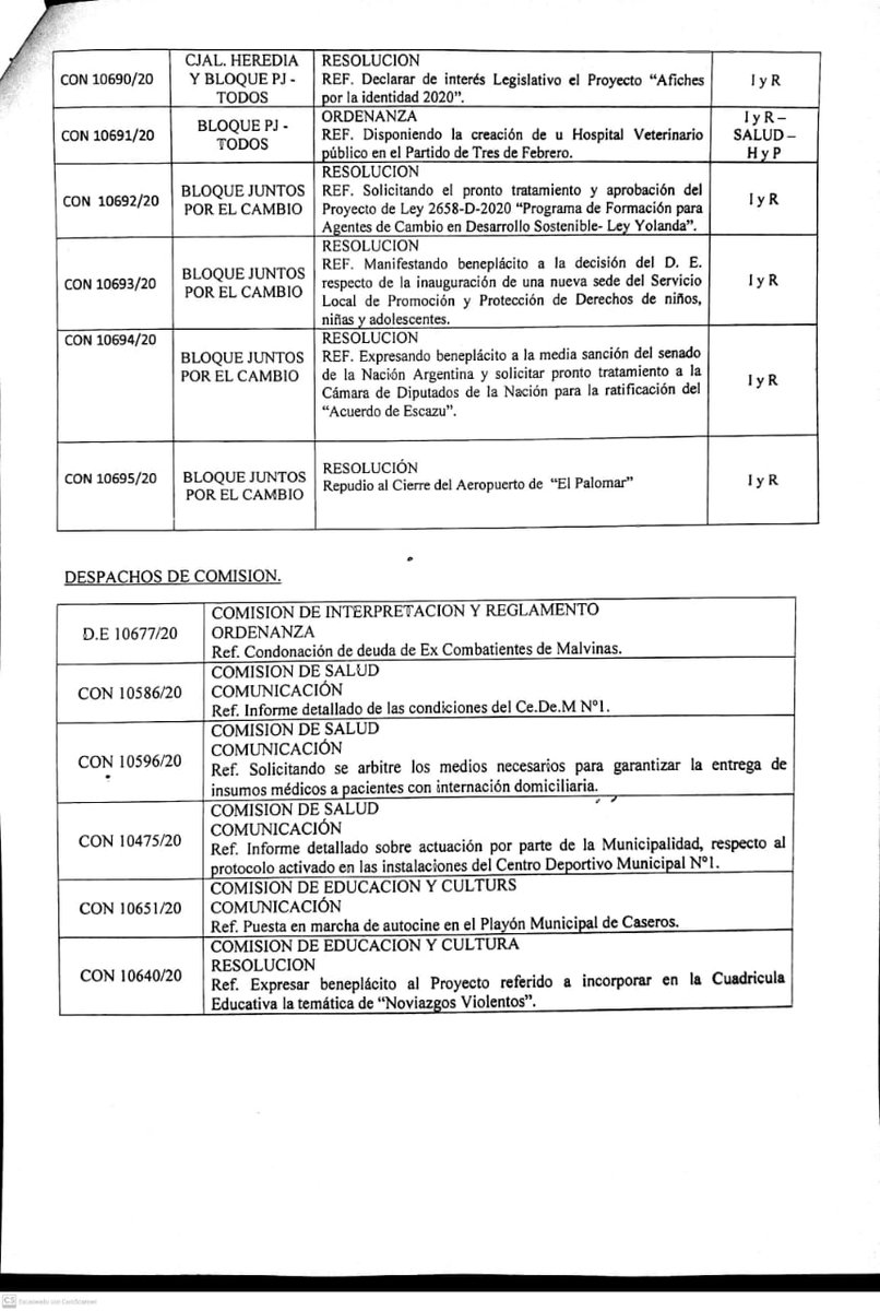 HCD3F's tweet image. Orden del día para la 8° Sesión Ordinaria del 2020.
@HCD3F

@sergioiacovino

Se tomarán las medidas de protección y distanciamiento necesarias para cuidarnos entre todos.
Lo podes seguir en vivo por Facebook mañana: fb.me/HCD3F