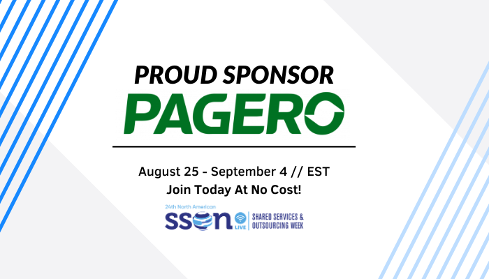 Tune in to the worlds largest and longest running shared services &amp; outsourcing event from wherever you are! Don’t forget to join <a href="/Pagero/">Pagero</a>  for the demo drive and networking break taking place on Tuesday, September 1st at 1est! Join for free today: bit.ly/SSOWLIVE #ssoweek