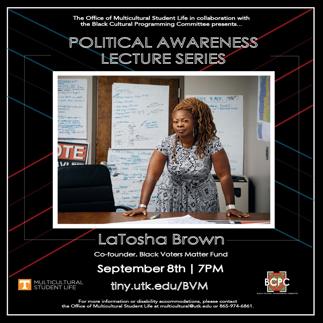 MSL_UTK's tweet photo. Next week with @MsLaToshaBrown ! https://t.co/orjbi3MBMc