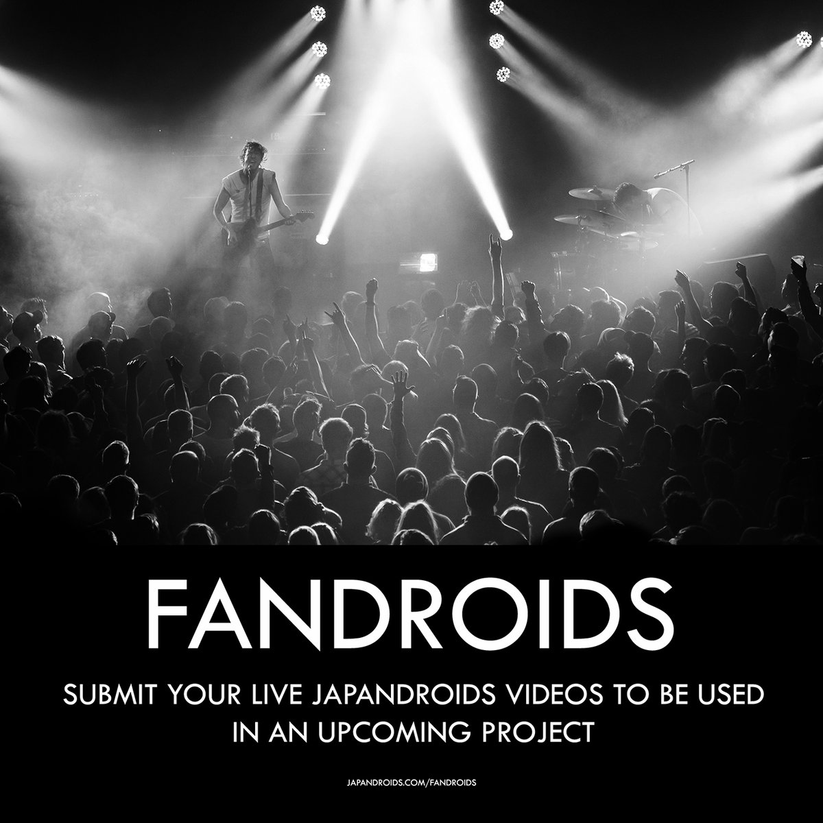 Hey everybody!
If anyone has any footage kicking around from ANY of our shows and feels like sharing it with us for a TOP SECRET PROJECT please send it here: 

japandroids.com/fandroids.