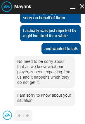 GingerNHL_'s tweet photo. @EASPORTSNHL @eahelp
I just want to say that despite everything going on surrounding the #NHL21 beta, you have a GEM of a worker in Mayank and I hope he gets the raise he deserves. I went into this conversation expecting nothing out of it but I have to say, this made my day. https://t.co/IZxd9mmnqR