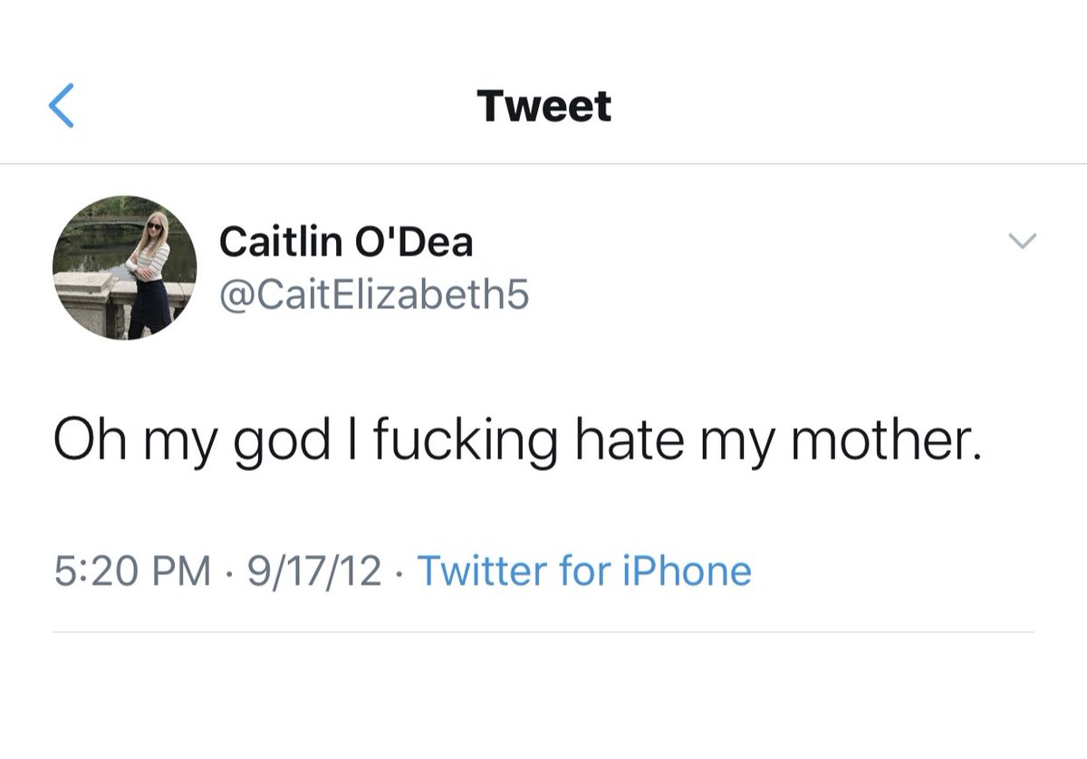 Caitlin O’Dea probably hopes her mom doesn’t see this.