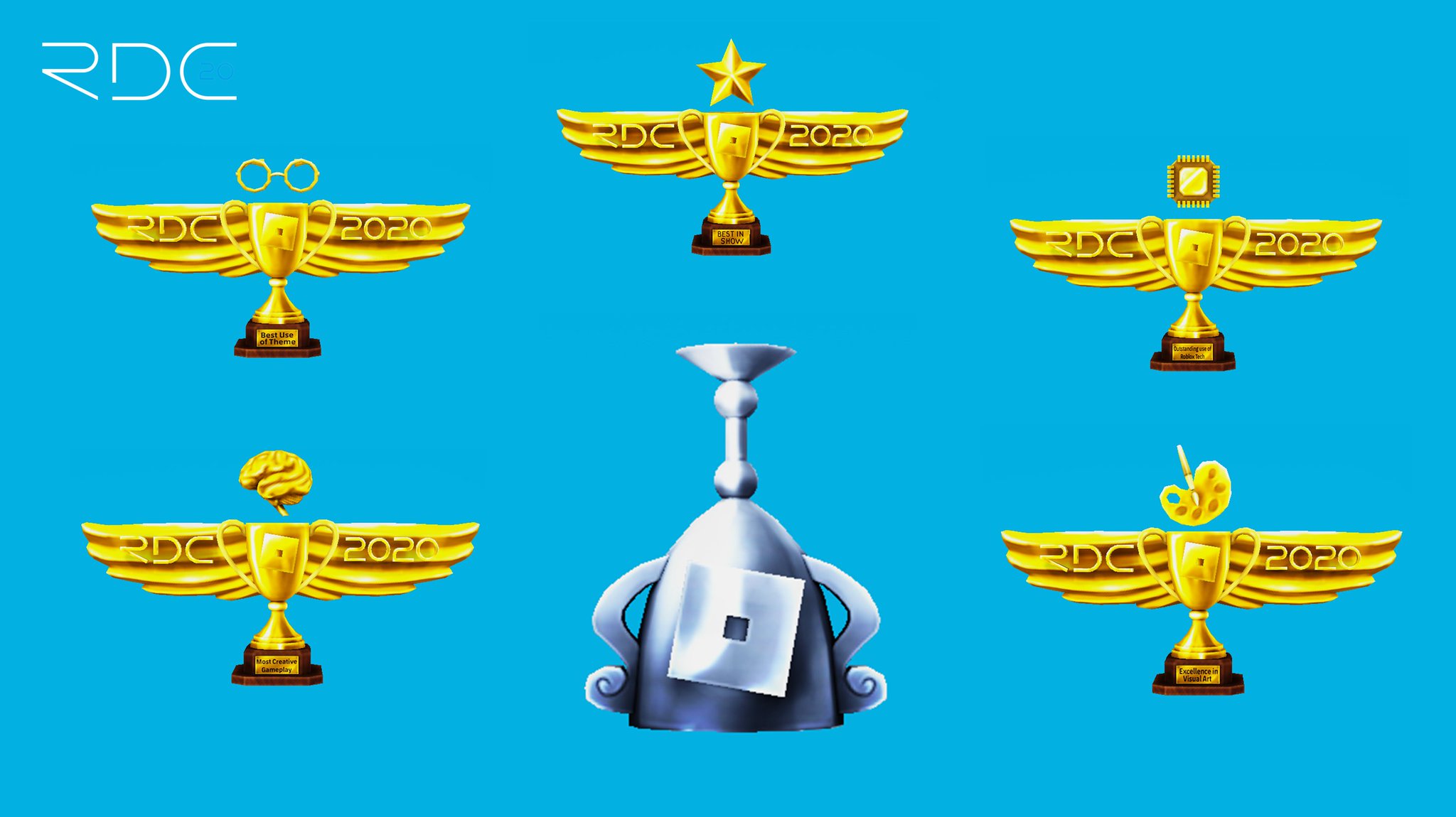 Bloxy News Pa Twitter Here S A Look At The Virtual Trophies That Will Be Given Out To Robloxdev Who Won An Award During The Rdc2020 Game Jam Along With The Main Trophy Given Out To All Developers Who Participated In The Game Jam View Everyone - roblox music video award