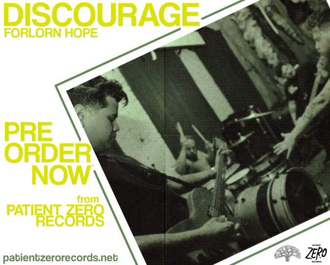 PatientZero413's tweet photo. @DiscourageHC #ForlornHope 7" preorders are now live at https://t.co/FDTU8iLuCB. Test Presses are sold out, 35 half green / half yellow left, 19 green vinyl t-shirt bundles left. #EastBayHardcore at it's finest!
#PatientZeroRecords #NYHC #MAHC #CAHC #BayAreaHardcore https://t.co/2dxQYQlk1L