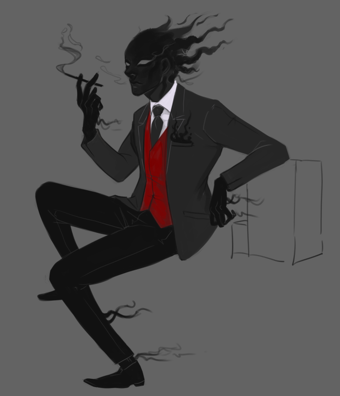 i don't really understand <a href="/blaseball/">BLASEBALL COMMISSIONER ALTERNATE</a> but i'm always in for fictional sports things. my team is @Houston_Spies so i did a quick drawing of Fitzgerald Blackburn #blaseball