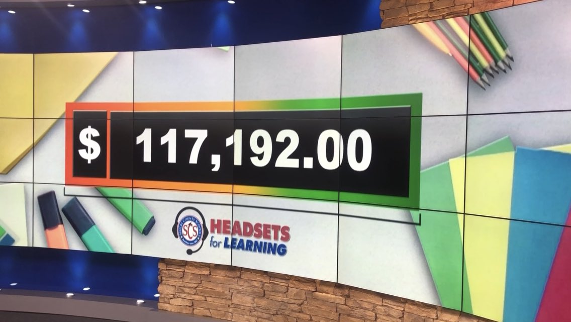 UPDATE: the  @WMCActionNews5 “Headsets for Learning” Drive is up to $117K. Help us meet our goal of $175K by 6:30pm tonight. Every child in  @SCSK12Unified needs a headset for virtual learning. Donate here:  https://www.wmcactionnews5.com/scs-headsets-for-learning/