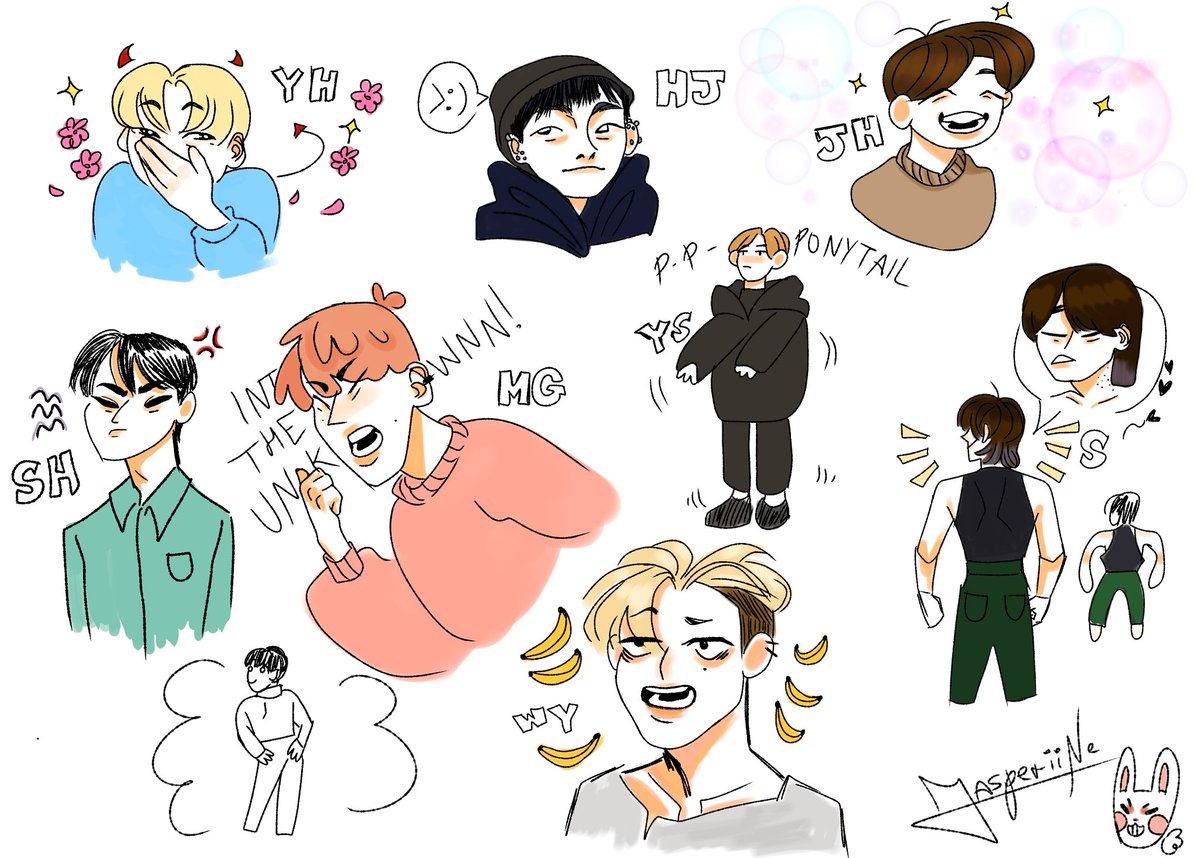 Posting my doodles of Ateez that I kept. It would be really cool if there was a cartoon of them (Yeah I know the great part of them is HJ?)
#ATEEZ #ATEEZfanart #HONGJOONG #SEONGHWA #YUNHO #YEOSANG #CHOISAN #MINGI #WOOYOUNG #JONGHO 