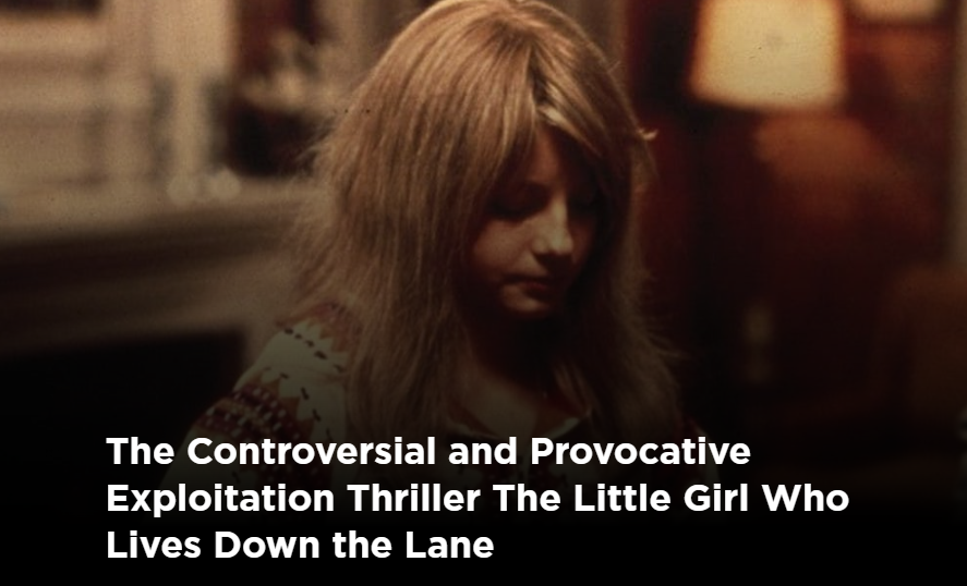 The Little Girl Gown the Lane 1976 Starring a 14 year old Jodie Foster Appears Full Frontal Nude it's called Exploitation for a reason  #SystemicChildAbuseCulture is real and we need to  #SaveOurChildren