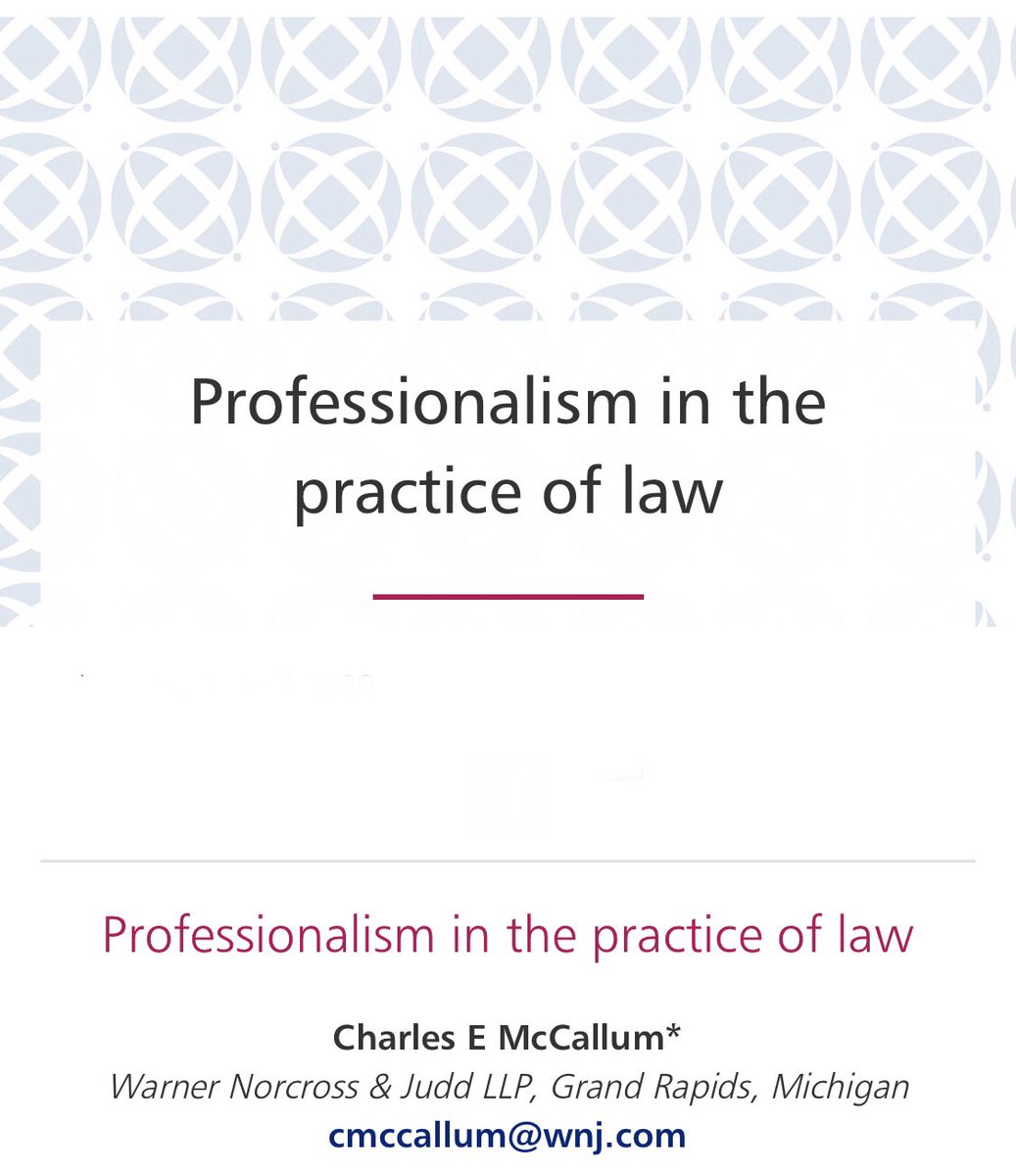حصولك على تأهيل قانوني لا يصنع منك ممارساً للقانون؛ لأن الاحتراف هو مفتاح #المحاماة 🔑 

💡تسلط سلسلة...