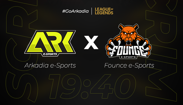 arkadia_esports's tweet photo. Galera hoje também vamos ter uma SCRIM de #LeagueOfLegends contra o time Founce e-Sports às 19h40. #GoArkadia! https://t.co/DN22oT1a4Y