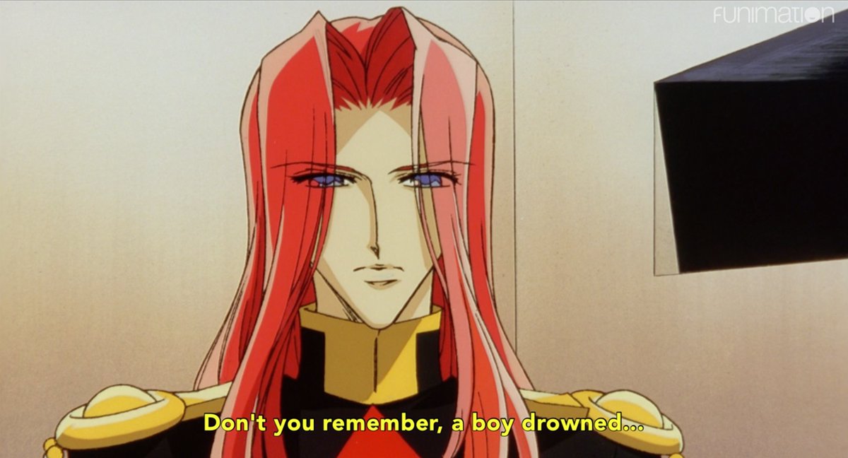 Utena: Wait a minute. Why am I talking to you? You drowned 7 years ago.Touga: HMM WELL I DON'T KNOW. I GUESS IT'S POSSIBLE