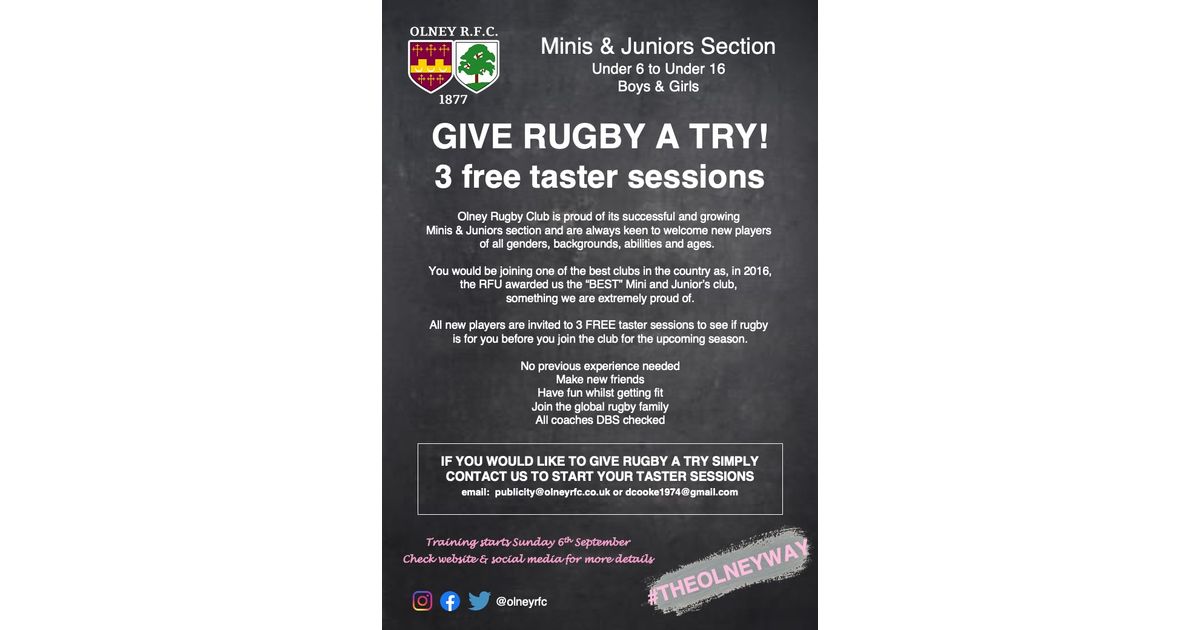 Minis and Juniors - Give Rugby a try
olneyrfc.co.uk/news/minis-and…
