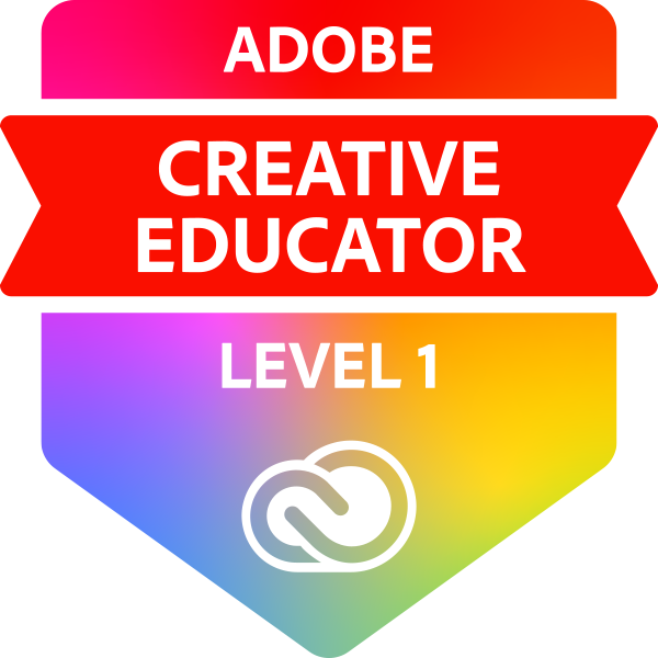 MissB_Computing's tweet image. Pleased to have sneaked in the Adobe Creative Educator Level 1 badge before going back to school tomorrow #AdobeEduCreative #BackToSchool