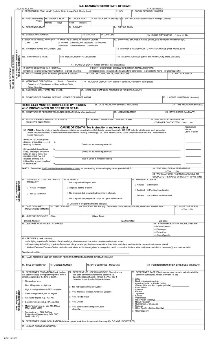 It helps to look at a death certificate. "Contributing conditions" don& #39;t remove the "underlying cause." EX: "underlying cause" is a car crash, but the "immediate cause" was pneumonia.The pneumonia diagnosis is not & #39;proof& #39; that the person didn& #39;t die from a car crash. (5/)