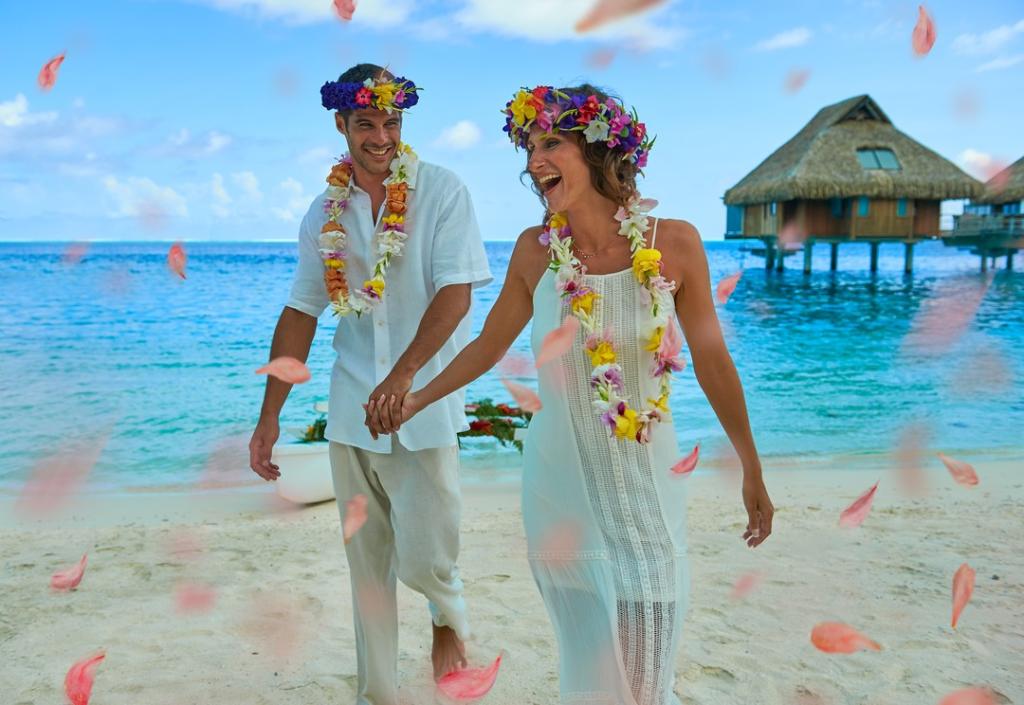 Celebrate your love in a pure Polynesian tradition at Conrad Bora Bora Nui.