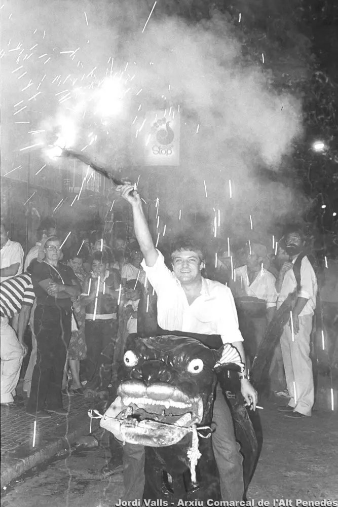 [1982] Ja era costum deixar-se anar un cop Sant Fèlix ja era a casa de l'administrador. #fmvila