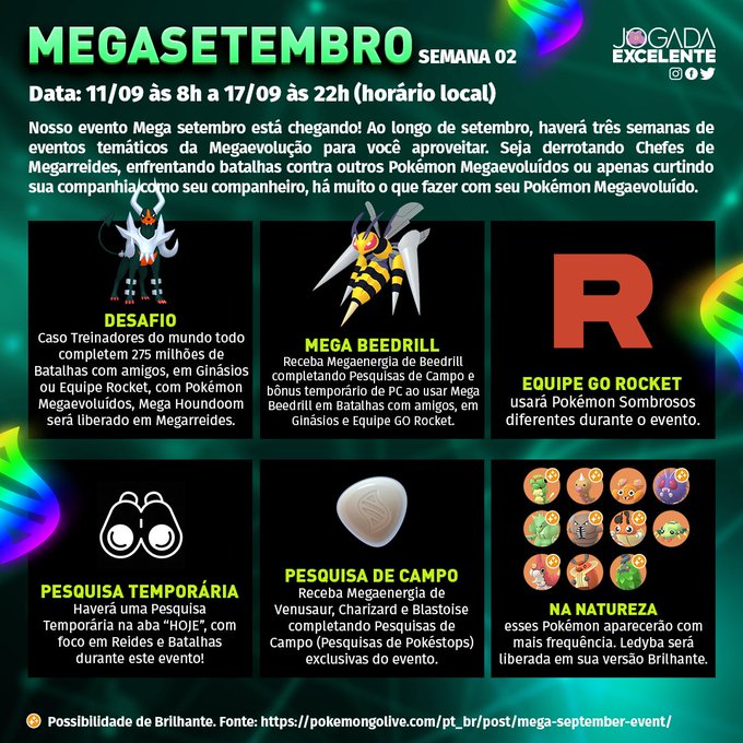 Novos Pokémons sombrosos podem ser - Jogada Excelente