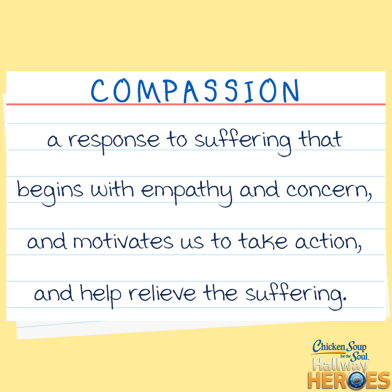 CSShallwayhero's tweet image. Why is teaching #compassion so important? #CSSHallwayHero #CSSDefinition