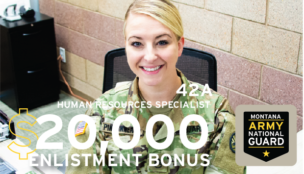 Broaden your horizons and gain experience that will help skyrocket your career as a Human Resource Specialist!  The military needs these highly organized and driven individuals to help us run smoothly!  For more information visit: montanaguard.net #military #Montana