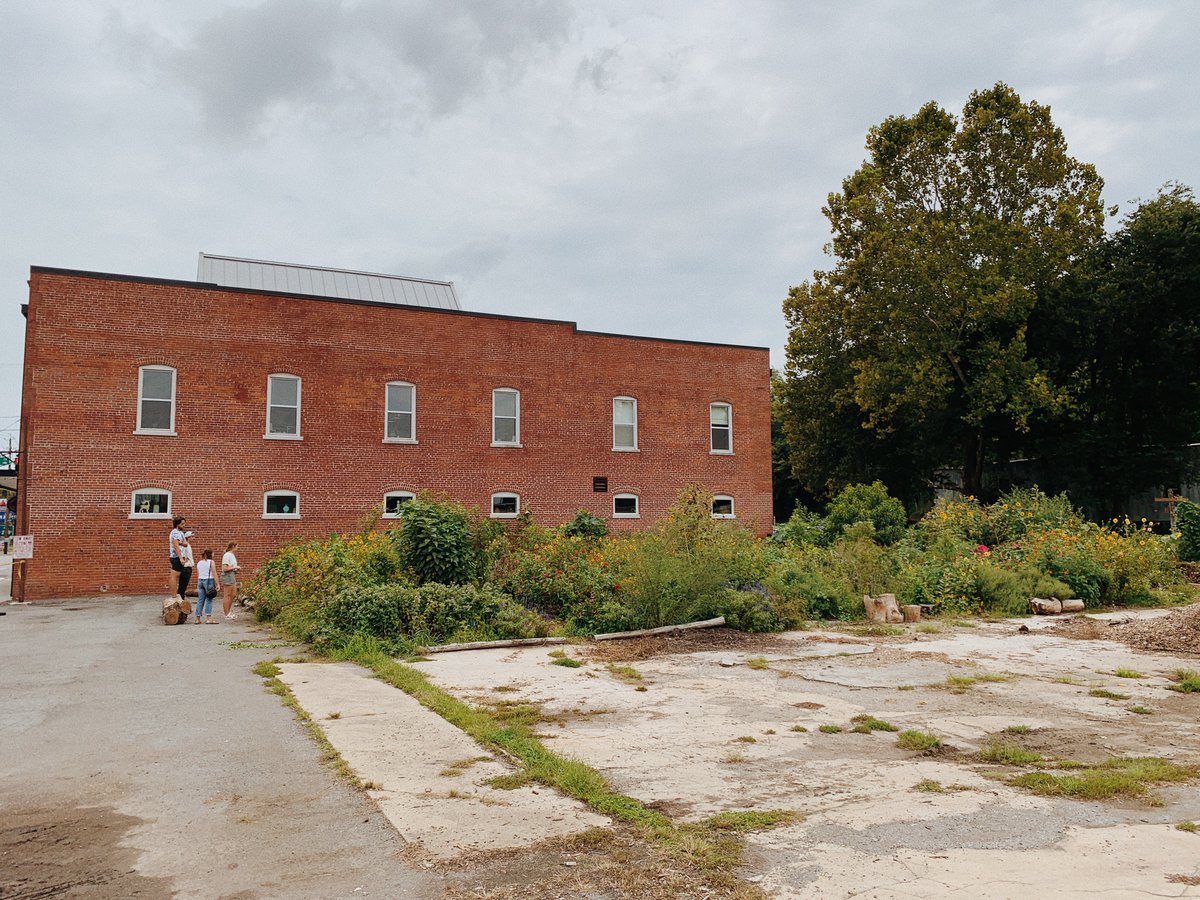 RollGeorgi's tweet photo. a monarch migration rest stop in the middle of a town, bringing nature and greens places to the urban area #ElonEd #eviroed https://t.co/9ktQGeHn0u