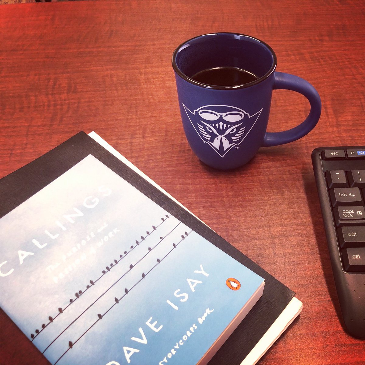 KatieMantooth's tweet photo. Taking on Monday afternoon with a cup of coffee in my new Skyhawk mug! https://t.co/TzxdSadRJd