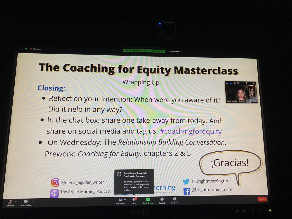 MistyHathcock's tweet image. So excited to embark on Day 1 of @brightmorningtm The Coaching for Equity Masterclass with my @UNCC_NCNTSP team! My takeaways from today are:
1. Slow down
2. Prepare for a coaching conversation
3. Name the power differential 
#CoachingforEquity
@UNCC_COED @NCNTSP20