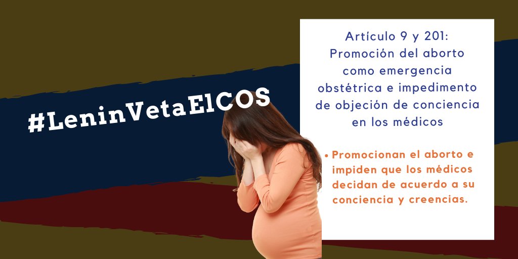EcuadorProvida's tweet photo. Este texto ambiguo obliga a los médicos a encubrir como “Emergencias Obstétricas” a todo tipo de aborto, incluso los inducidos. ¡Basta de atentar contra la vida! #LeninVetaElCOS @Lenin https://t.co/HUrd2R5MH6