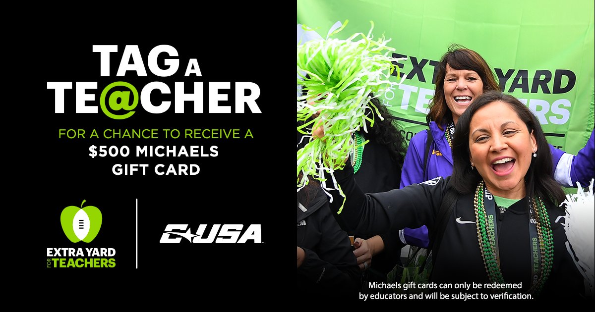 Great teachers change lives for the better 🍏✏️📚

Tag a teacher who you know is going the Extra Yard to help their students for a chance to receive a $500 <a href="/MichaelsStores/">Michaels Stores</a> gift card!

#TagATeacher | #CFPExtraYard