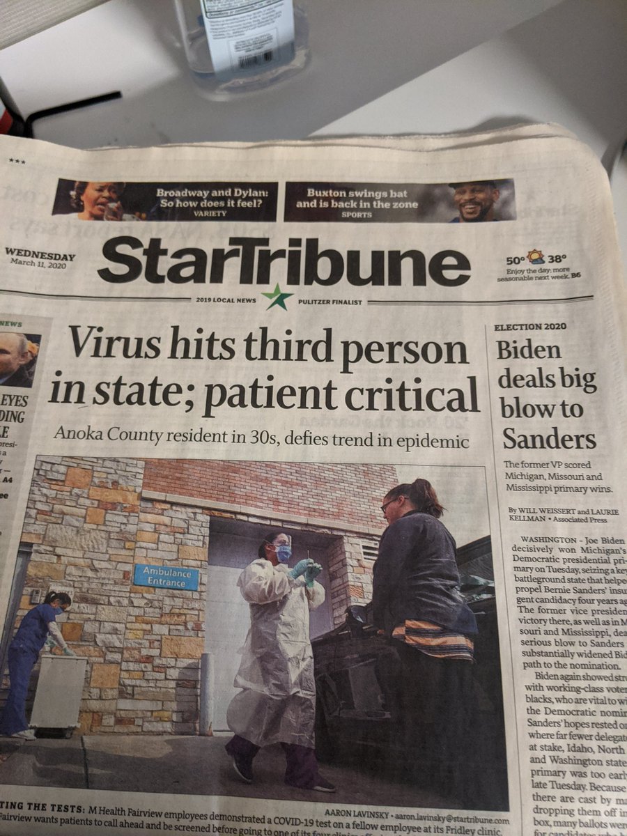 AndrewMannix's tweet image. Had to pick something up from the office for the first time in a long time and found this newspaper from 1000 years ago on my desk