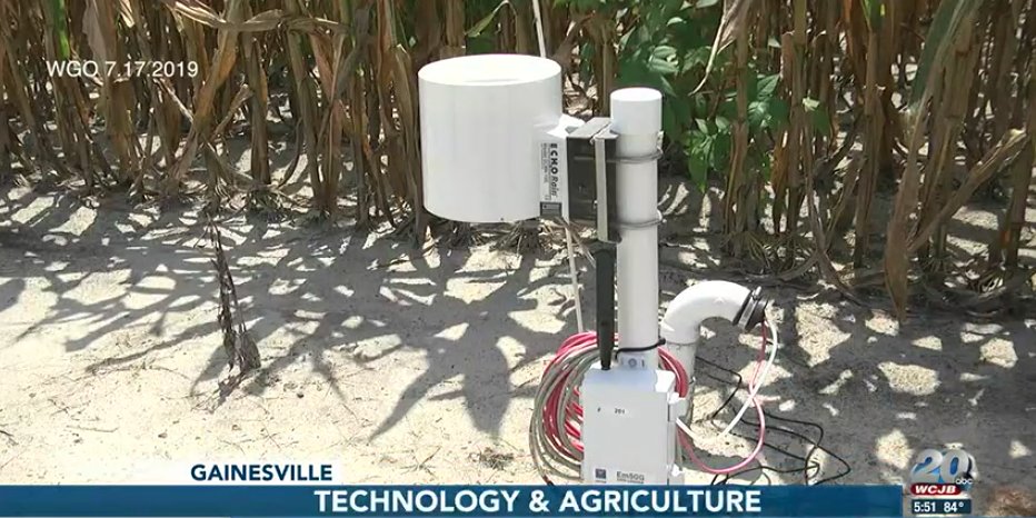ECEflorida's tweet photo. ECE's David Arnold &amp; Diane Rowland of @UFIFASAgronomy were on @WCJB20 last week, talking precision agriculture and new @NSF Engineering Research Center for the Internet of Things for Precision Agriculture (IoT4Ag). New #AI supercomputer will help. Watch: https://t.co/2LQZcIEkKQ https://t.co/CQSHkOvRvC