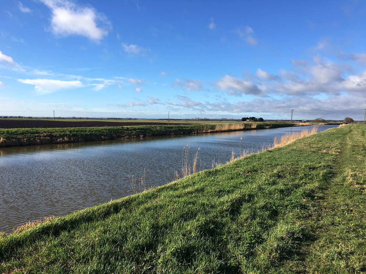 Small dykes/drains start at the highest part of the fen and flow into wider dykes in turn before being pumped (up) into our local forty foot (wide) drain. Our local forty foot then flows north east into the tidal reaches of the River Nene near Guyhirn and our to The Wash.