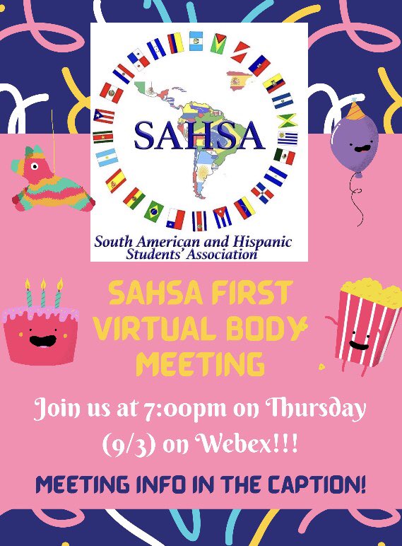 🥳🤩😁We’re so excited for our first meeting!!! Be sure to join us through WebEx!!! The link to join can be found on our page on InvoNet (invonet.utoledo.edu/event/6372787)😁🤩🥳