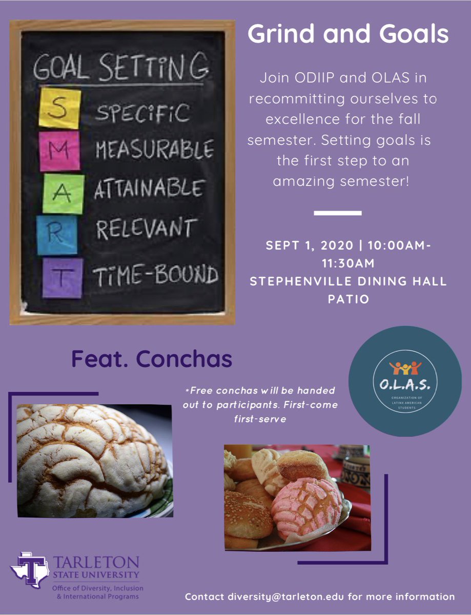 Join us tomorrow in recommitting ourselves to excellence for the fall semester! Free conchas will be given to participants!