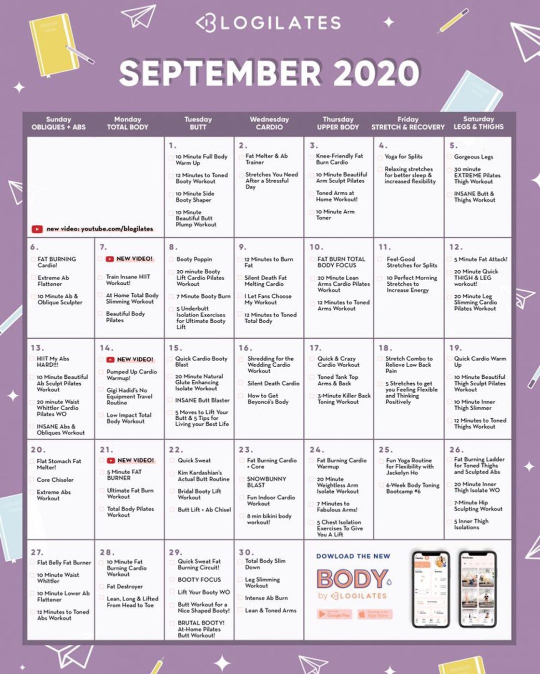 Blogilates 10 minute clearance full body warm up