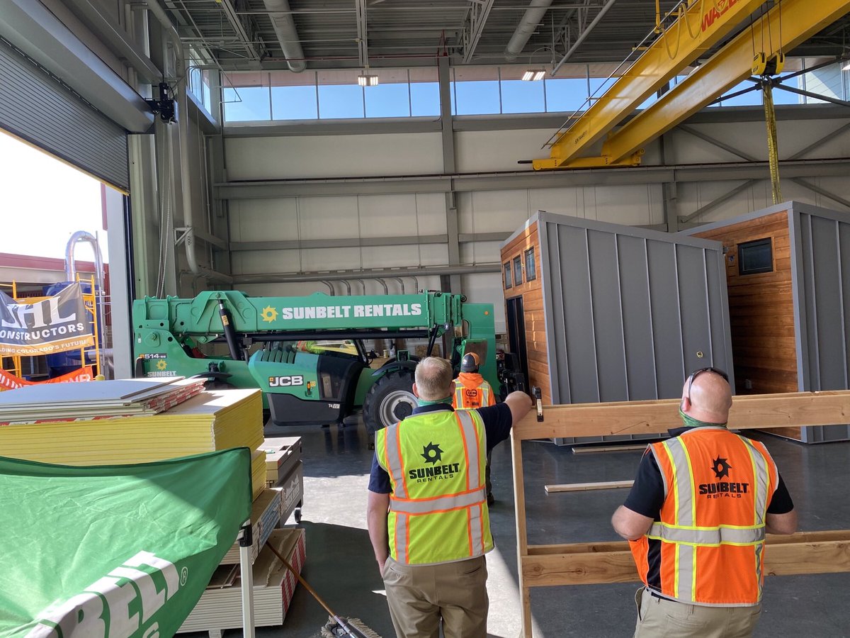 CCIC_CCSD's tweet image. Congratulations to our Infrastructure  Engineering Pathway! The Tiny Homes they have been working on for the last year were loaded onto trucks and delivered to Colorado Village Collaborative to provide shelter for homeless. A lot of hard work was put into these structures!