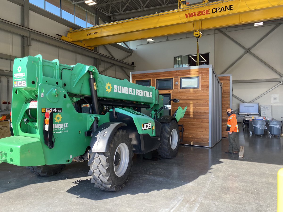 CCIC_CCSD's tweet image. Congratulations to our Infrastructure  Engineering Pathway! The Tiny Homes they have been working on for the last year were loaded onto trucks and delivered to Colorado Village Collaborative to provide shelter for homeless. A lot of hard work was put into these structures!