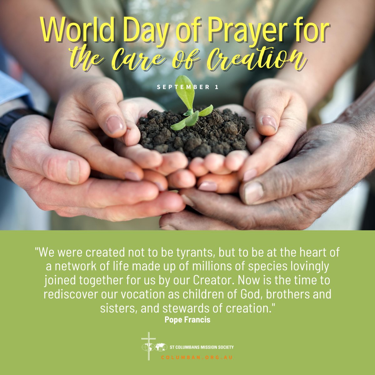 The World Day of Prayer for the #CareofCreation kicks off the #SeasonofCreation. Let us use this season as an opportunity to reaffirm our personal vocation to be stewards of creation. bit.ly/34yOIvx #environment #ecology #climatechange