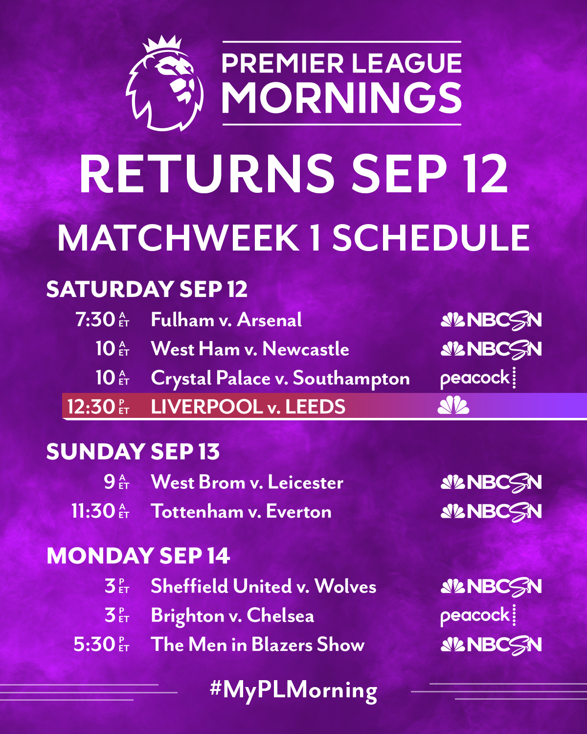 Arsenal schedule: 2020-21 Premier League season - NBC Sports