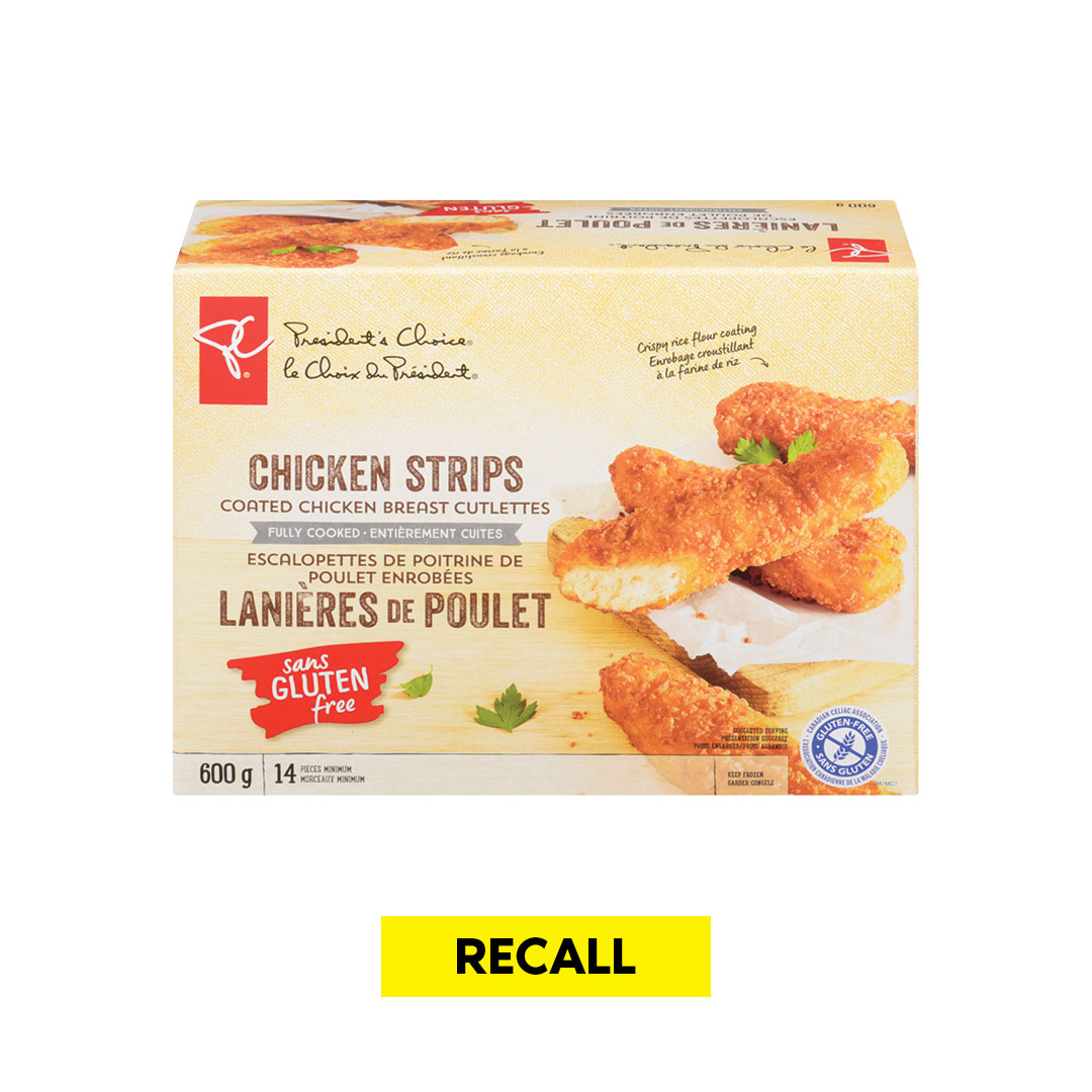 Recall – Select PC Gluten Free Chicken Strips are being recalled - See details > newswire.ca/news-releases/…