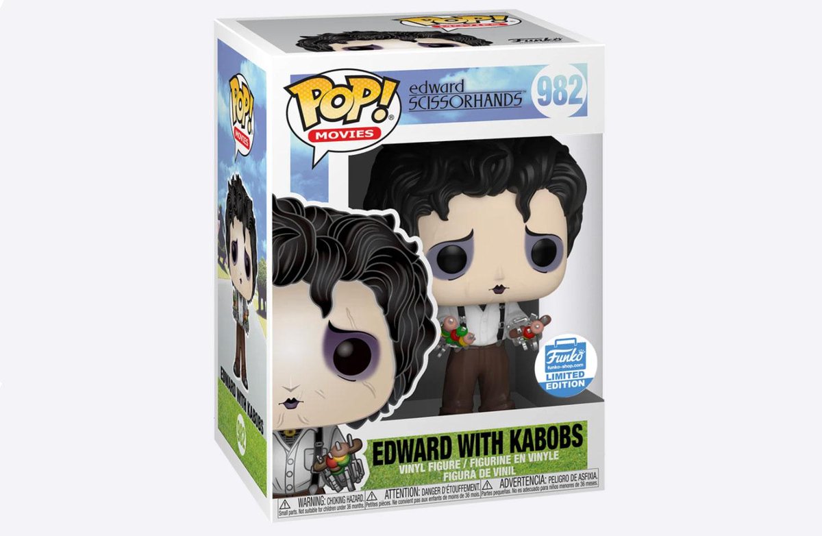 RT & follow @OriginalFunko for a chance to win this Funko Shop Exclusive Edward Scissorhands Edward with Kabob Hands Pop! bit.ly/31MlQhD #Funko #Giveaway